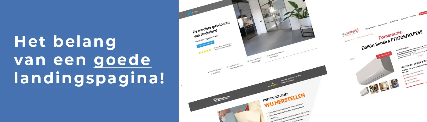 Landingspage banner