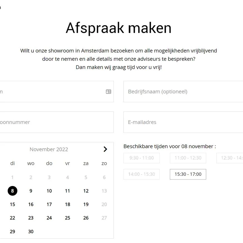 online afspraak maken